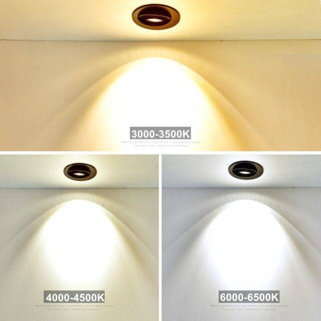 360 Degree Rotatable LED Recessed Shell Spotlight