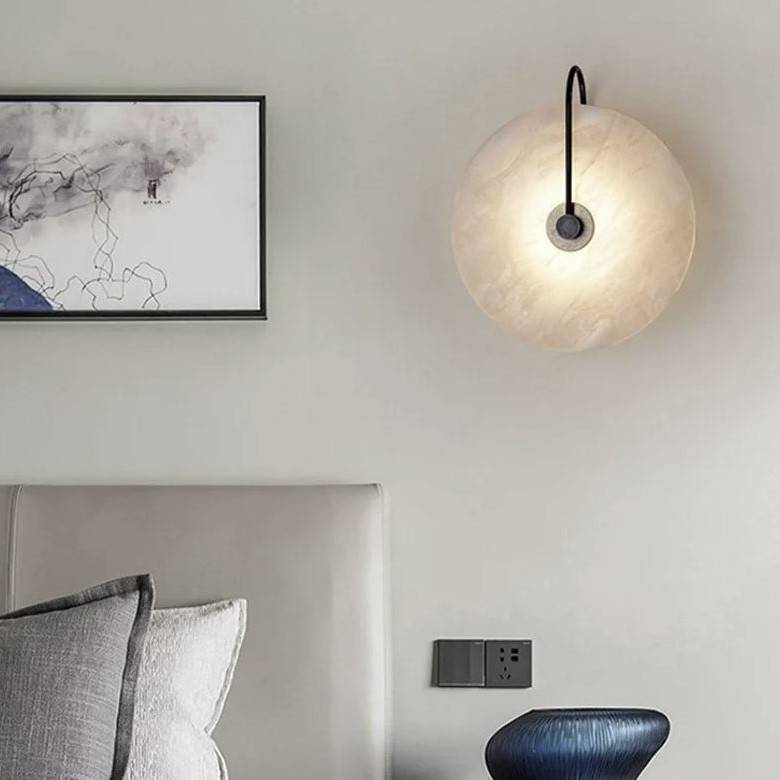 Marble Lampshade LED Wall Lamp Wall Lamps (Indoor) Marble Lampshade LED Wall Lamp Wall Lamps (Indoor)