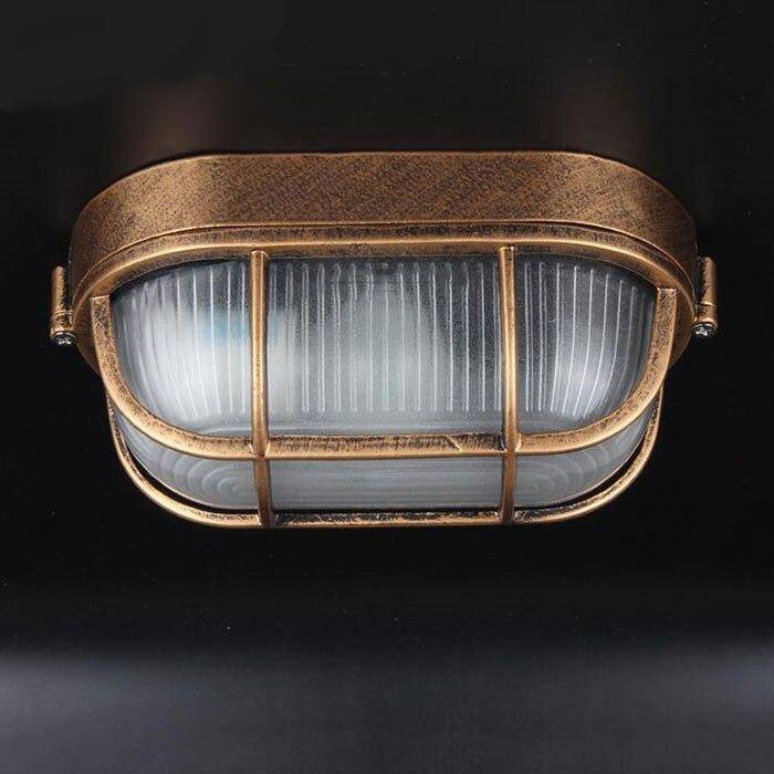 Retro Moisture Explosion-proof Outdoor Wall Light Vintage Waterproof E27 Ceiling Lamp Outdoor Wall & Porch Lighting cicilighting