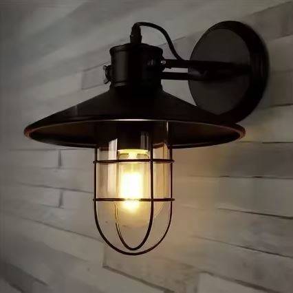 Vintage Loft Style Iron Cage Wall Sconce Lamp Wall Lamps (Indoor) Vintage Loft Style Iron Cage Wall Sconce Lamp Wall Lamps (Indoor)