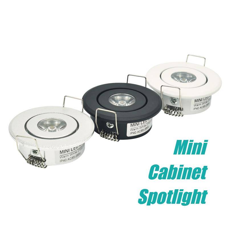 10PCs/Pk Mini Recessed LED Cabinet Spotlights LED Ceiling Downlights
