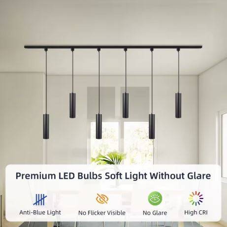 Height Adjustable LED Bar Pendant Track Lights Pendant Lights