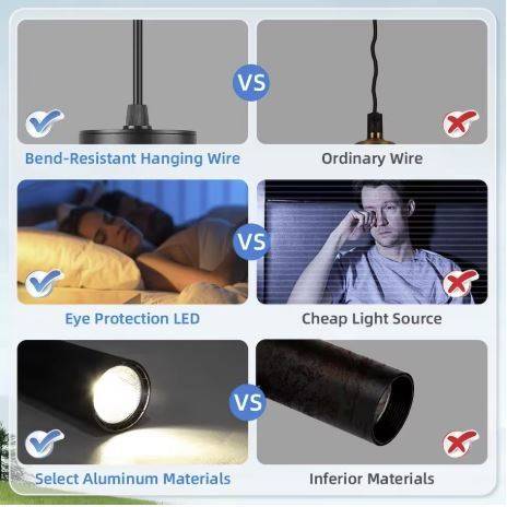 Height Adjustable LED Bar Pendant Track Lights Pendant Lights