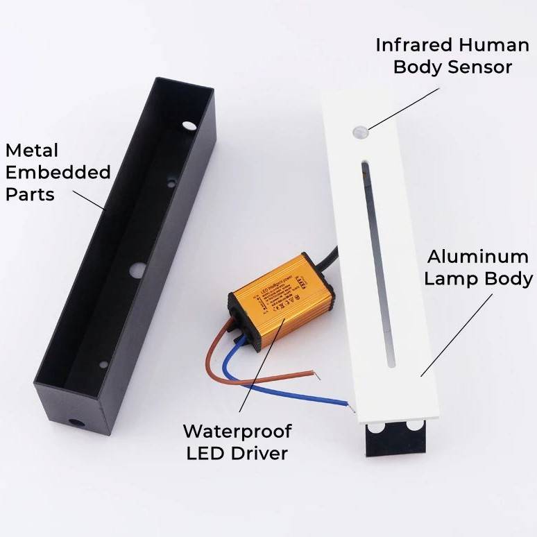 Recessed LED Wall Step Lights Exterior Wall Lamps Wall Lamps (Indoor) Recessed LED Wall Step Lights Exterior Wall Lamps Wall Lamps (Indoor)
