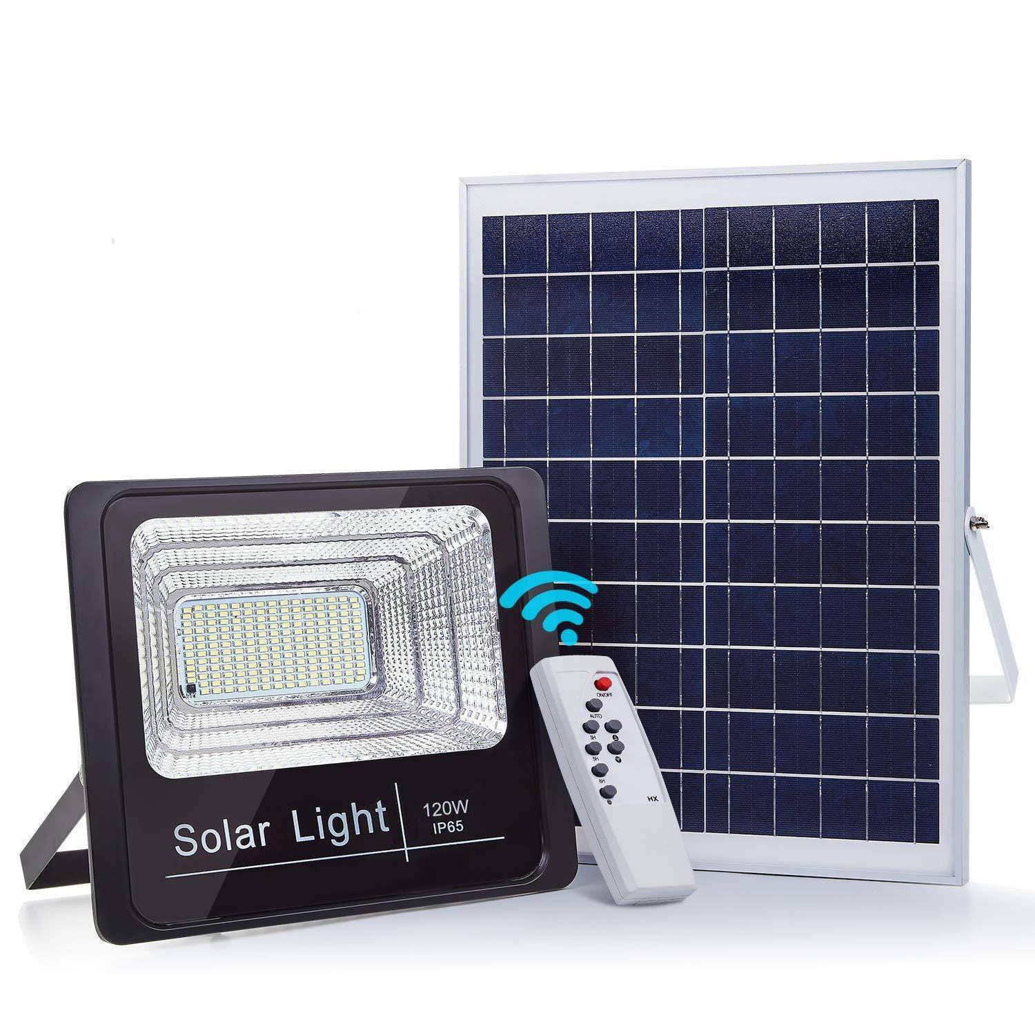 Remote Control Super Bright Solar Security Flood Lights Exterior Wall Lamps Solar Powered Security Lights