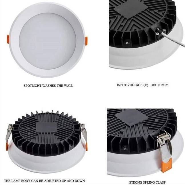 Slim LED Panel Recessed Ceiling Spotlights LED Ceiling Downlights Slim LED Panel Recessed Ceiling Spotlights LED Ceiling Downlights