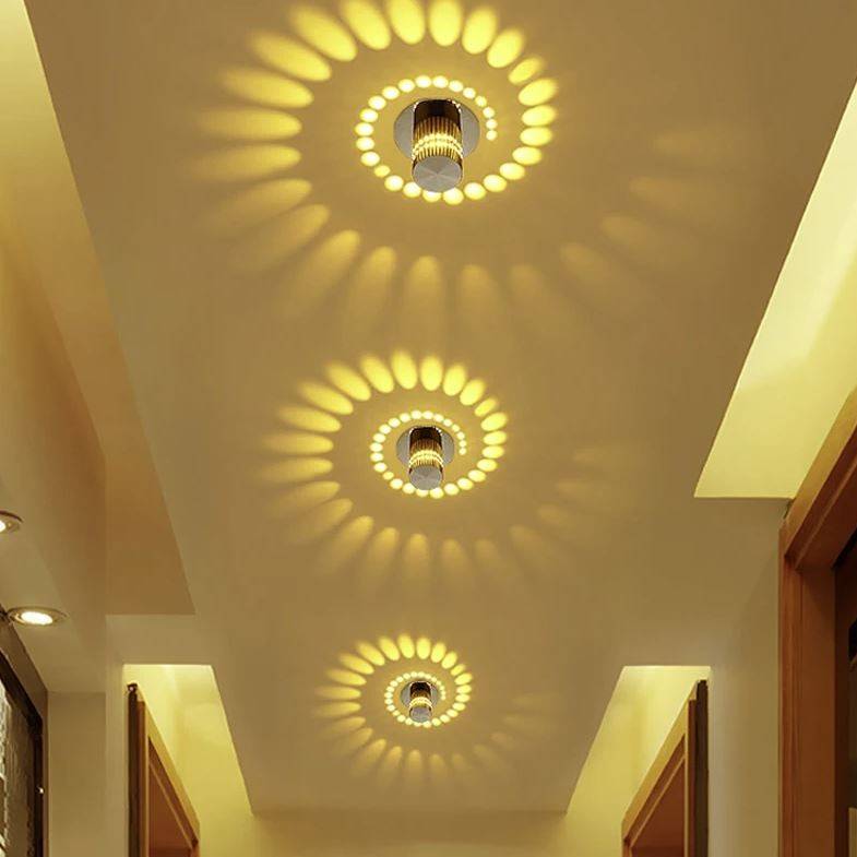 Spiral Lighting Effect LED Wall Lamp Wall Lamps (Indoor) Spiral Lighting Effect LED Wall Lamp Wall Lamps (Indoor)