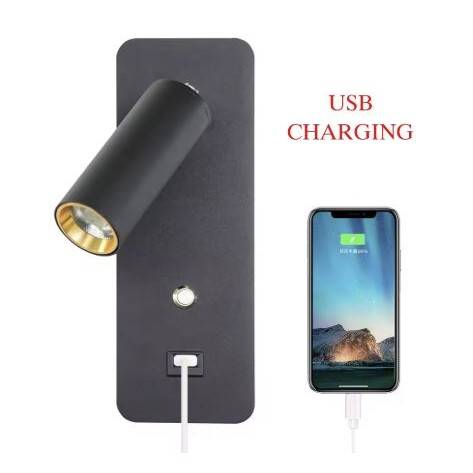 USB Charging Wall Sconce Reading Lamp Wall Lamps (Indoor)
