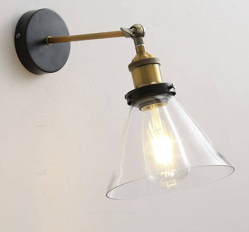 Vintage Loft Single Glass Head Wall Sconce Lamp Wall Lamps (Indoor) Vintage Loft Single Glass Head Wall Sconce Lamp Wall Lamps (Indoor)