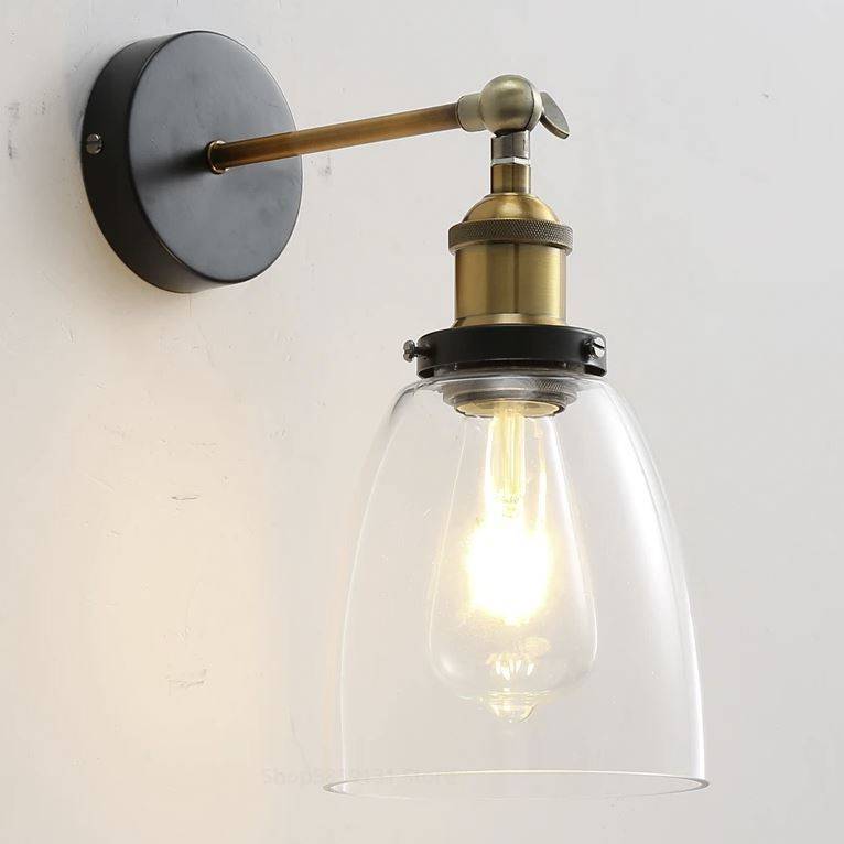 Vintage Loft Single Glass Head Wall Sconce Lamp Wall Lamps (Indoor) Vintage Loft Single Glass Head Wall Sconce Lamp Wall Lamps (Indoor)