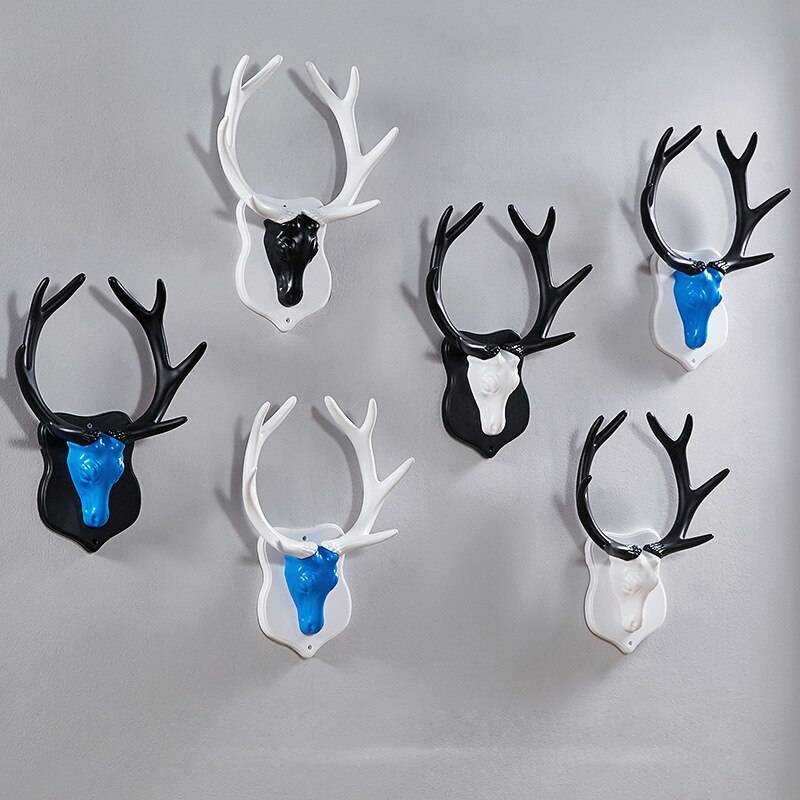 Kobuc Creative Decor TV Background Light Wall Surface Mounted Nordic 8 Types Deer Antler Wall Light LED Night Lights Bar Aisle Wall Lamps (Indoor)
