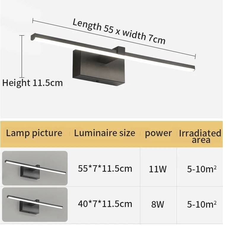 Slim LED Bar Vanity Wall Lamp Vanity Lights Wall Lamps (Indoor) Slim LED Bar Vanity Wall Lamp Vanity Lights Wall Lamps (Indoor)
