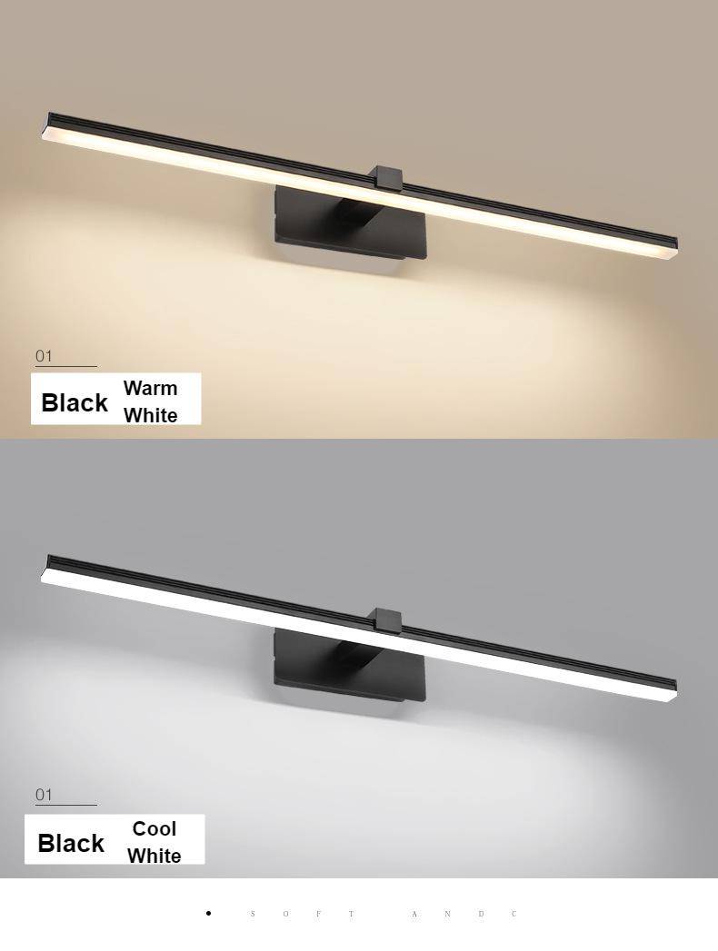 Modern Led Mirror Light 9W 12W AC90-260V Wall Mounted Industrial Wall Lamp Bathroom Light Waterproof Aluminum