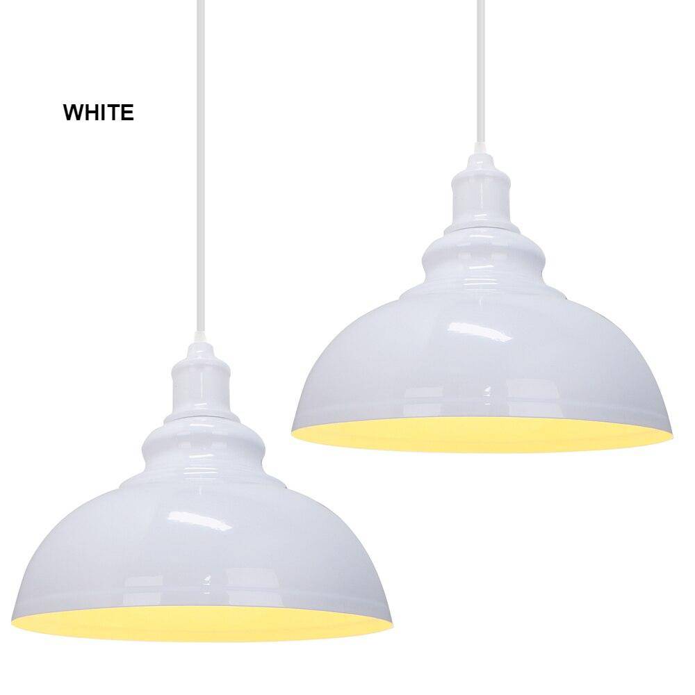 Set of 2 Retro Industrial Pendant light Pendant Lamp Light Fixtures Hanging Dinning Room Vintage Lights Cover Lampshade Loft Bar