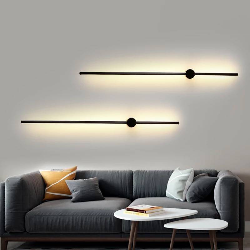 Modern Minimalist Long Led Wall Lamp sconce with switch Home Decor Wall Decor Wall light Indoor Living Room bedroom Bedside Lamp Wall Lamps (Indoor)
