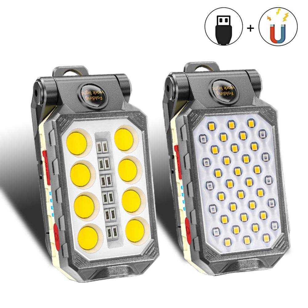 Multifunctional Portable COB LED Work Light Flash Lights & Head Lamps Lanterns and Work Lighting