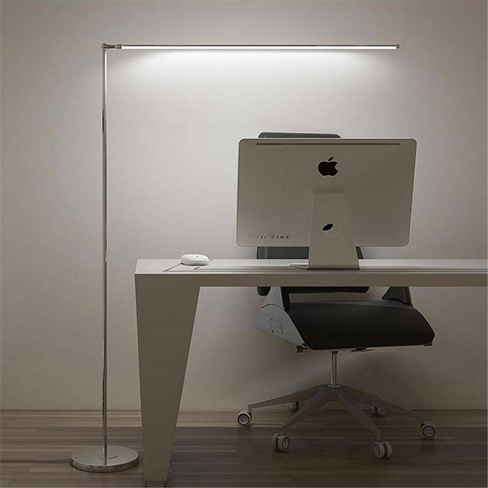 Slimline Super Bright 20W Long Tube LED Standing Pole Lamp Adjustable Dimmable Led Floor Lamp for Study Piano Office Artist Floor Lamps