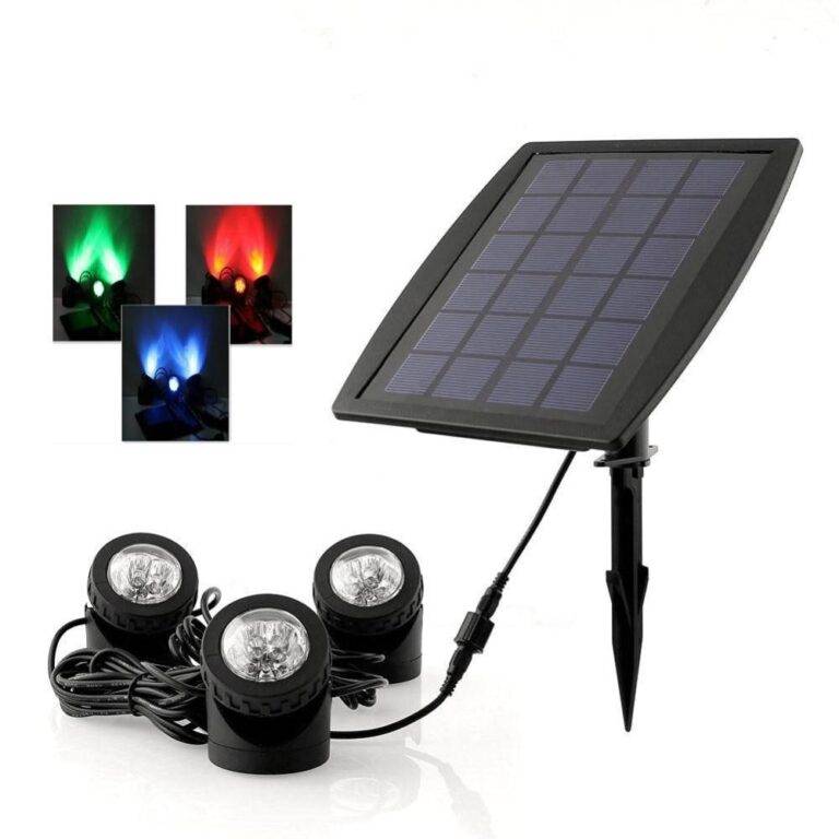 Solar 3 Lamps Underwater LED Spotlights Lighting4Home