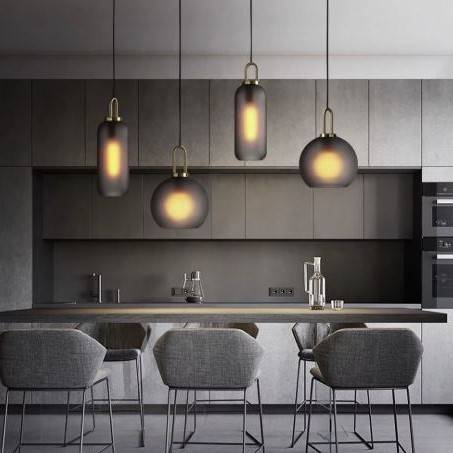 Luxury Brass Fitting Glass Ball Pendant Lights Pendant Lights