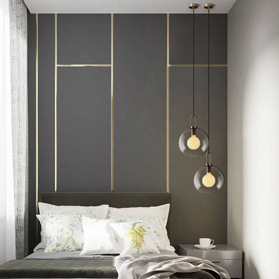Luxury Brass Fitting Glass Ball Pendant Lights Pendant Lights