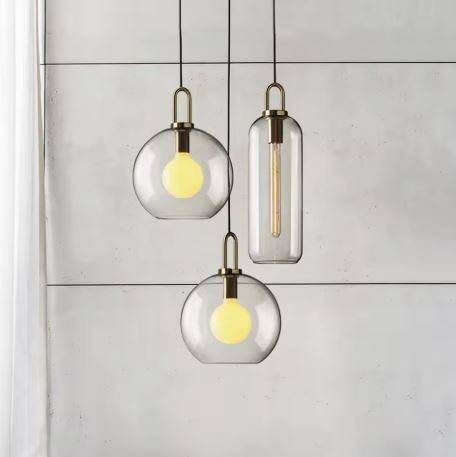 Luxury Brass Fitting Glass Ball Pendant Lights Pendant Lights