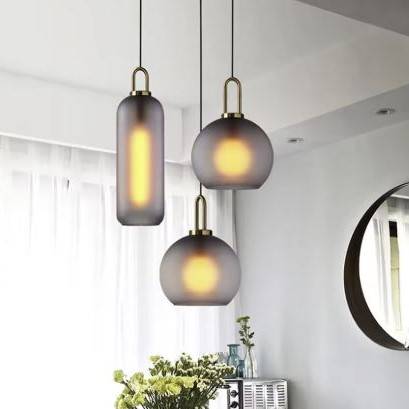 Luxury Brass Fitting Glass Ball Pendant Lights Pendant Lights