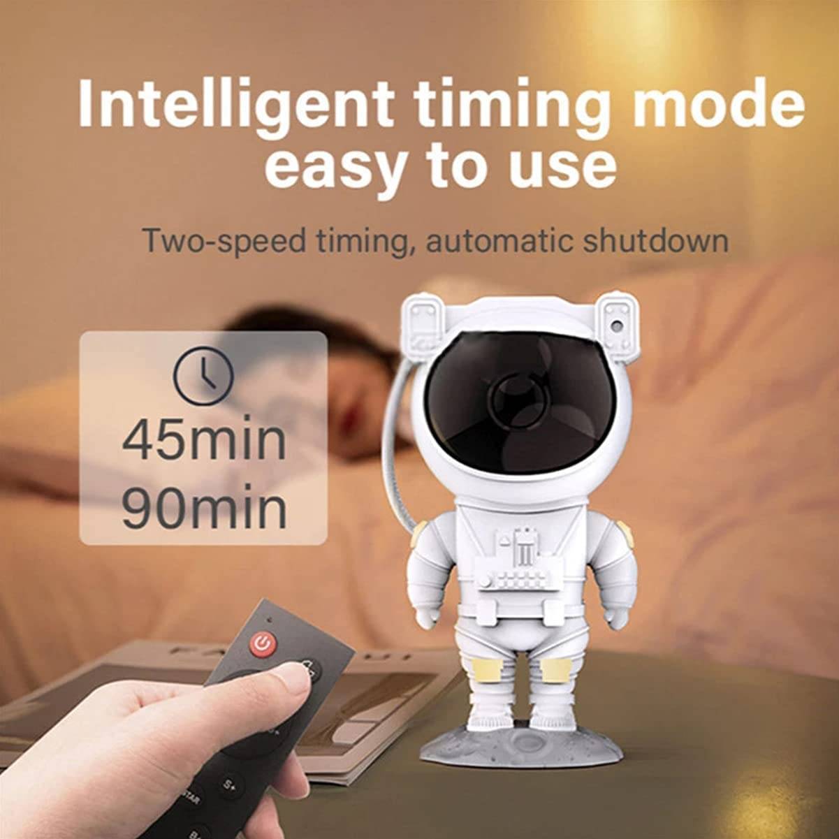 LED Galaxy Star Projector Kids Night Light Nebula Lamp Remote Rotating Astronaut Projector Lamp for Bedroom Home Decoration Gift Novelty Lightings
