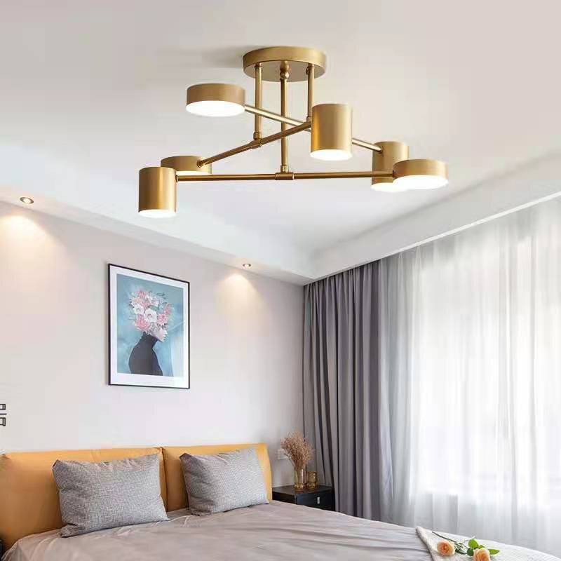 Nordic Ceiling Light Multiple Lamp Base LED Black/white/gold for Living Room/dining Room/bedroom Lights Room Ceiling Lamp Chandeliers