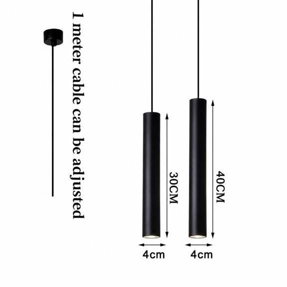 Dimmable Long Tube LED Pendant Light Pendant Lights Dimmable Long Tube LED Pendant Light Pendant Lights