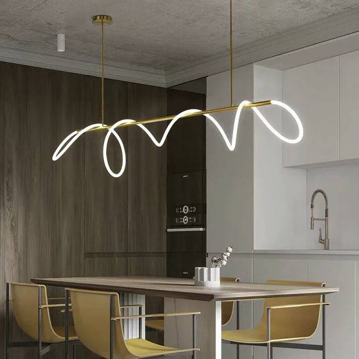 Flexible Silicone LED Tube Chandelier Pendant Lights Chandeliers Pendant Lights