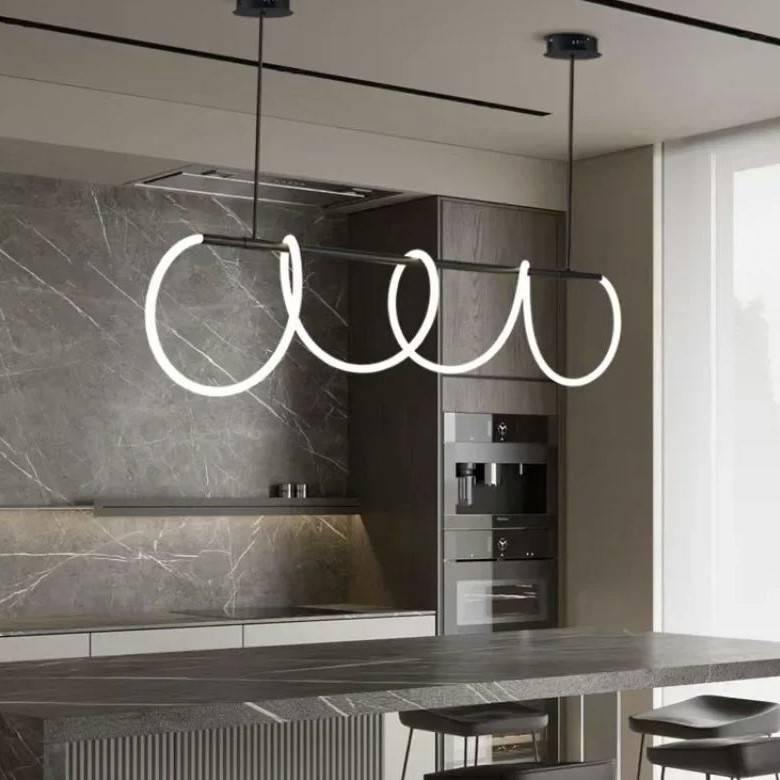 Flexible Silicone LED Tube Chandelier Pendant Lights Chandeliers Pendant Lights