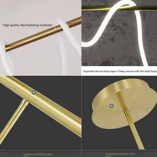 Flexible Silicone LED Tube Chandelier Pendant Lights Chandeliers Pendant Lights