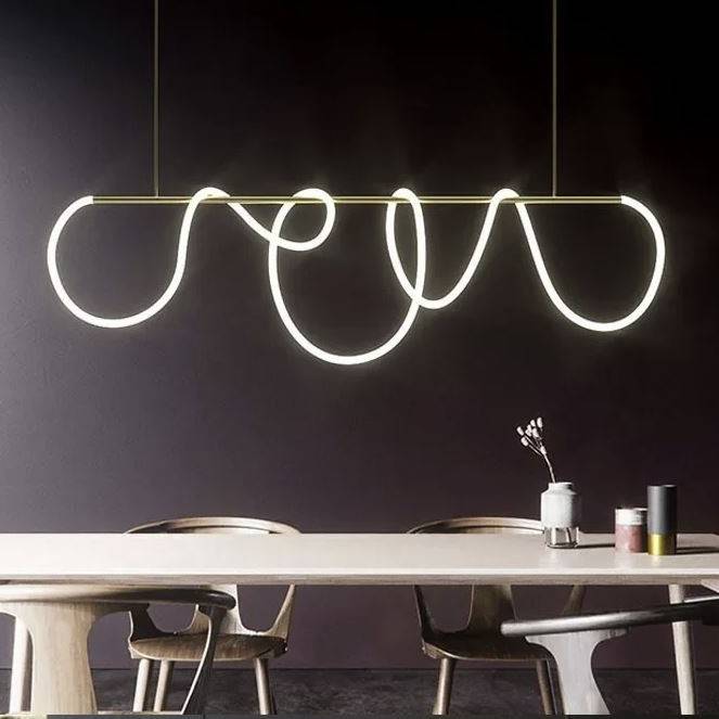 Flexible Silicone LED Tube Chandelier Pendant Lights Chandeliers Pendant Lights