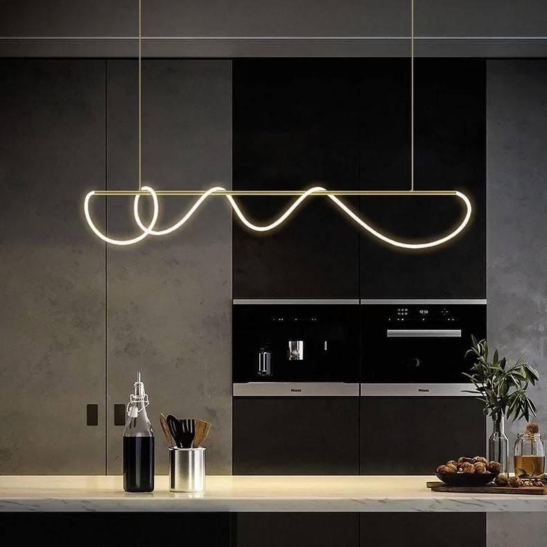 Flexible Silicone LED Tube Chandelier Pendant Lights Chandeliers Pendant Lights