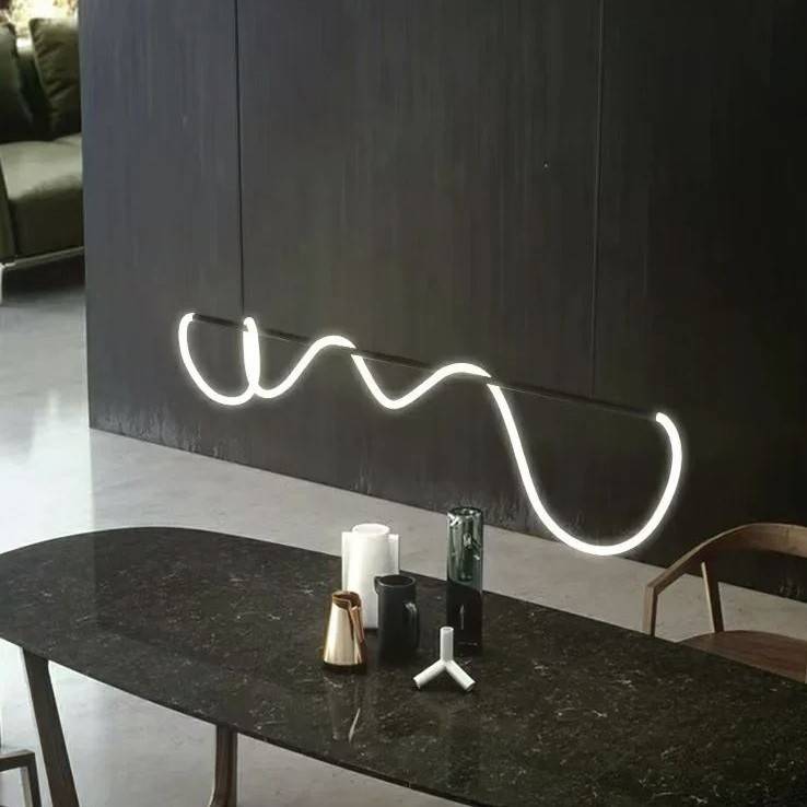 Flexible Silicone LED Tube Chandelier Pendant Lights Chandeliers Pendant Lights