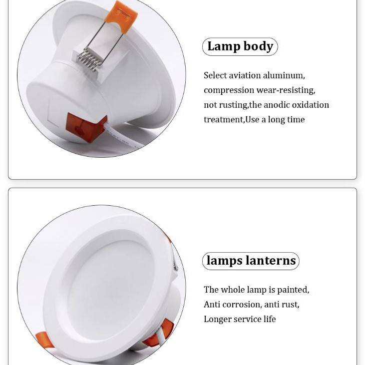 APP Control Smart RGB Recessed Downlights LED Ceiling Downlights