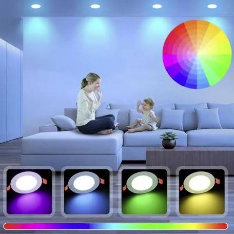 APP Control Smart RGB Recessed Downlights LED Ceiling Downlights
