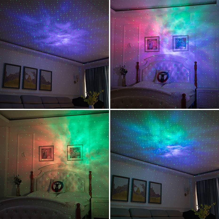ALIEN Remote Star Galaxy Laser Projector Starry Sky Stage Lighting Effect Bedrooms Kids Room Party Night Holiday Wedding Lights Novelty Lightings