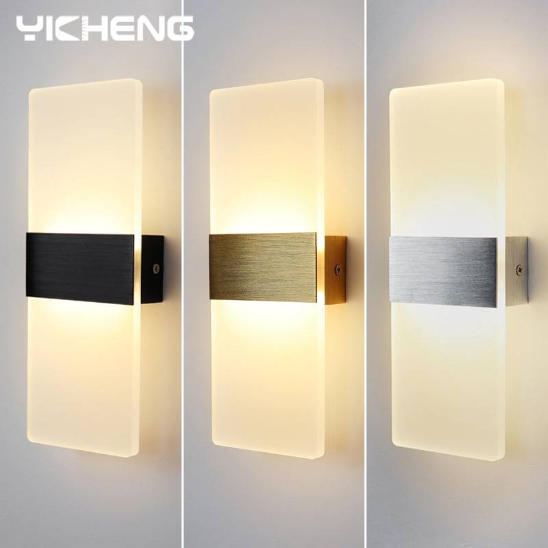 Acrylic Indoor Wall Lamp 6W LED Wall Light Bedroom Living Room Balcony Aisle Bedside Lights Modern Nordic Sconce Lamps AC85-265V Wall Lamps (Indoor)