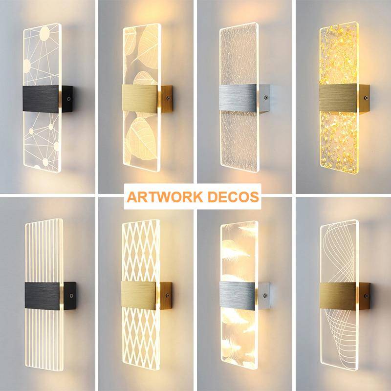 Artwork Pattern Acrylic LED Wall Lights Wall Lamps (Indoor)