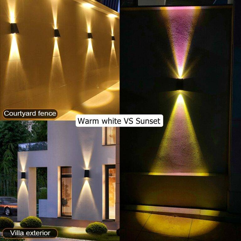 Outdoor Solar Wall Decorative Up Down Lights Lighting4Home