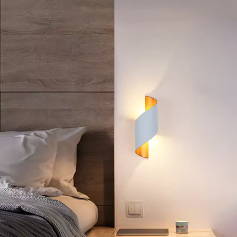 Spiral LED Wall Lights for Indoor & Outdoor Exterior Wall Lamps Wall Lamps (Indoor) Spiral LED Wall Lights for Indoor & Outdoor Exterior Wall Lamps Wall Lamps (Indoor)