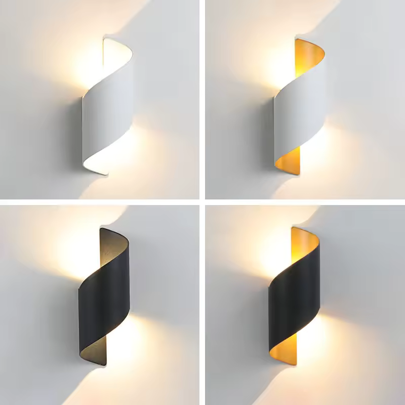 Spiral LED Wall Lights for Indoor & Outdoor Exterior Wall Lamps Wall Lamps (Indoor) Spiral LED Wall Lights for Indoor & Outdoor Exterior Wall Lamps Wall Lamps (Indoor)
