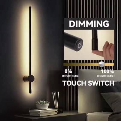 Long Strip Wall Light with Touch Dimming Switch Wall Lamps (Indoor) Long Strip Wall Light with Touch Dimming Switch Wall Lamps (Indoor)