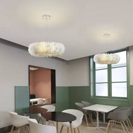 Luxury Feather Ring Pendant Chandelier Light Chandeliers Pendant Lights Luxury Feather Ring Pendant Chandelier Light Chandeliers Pendant Lights