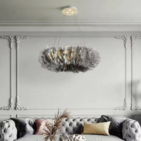 Luxury Feather Ring Pendant Chandelier Light Chandeliers Pendant Lights Luxury Feather Ring Pendant Chandelier Light Chandeliers Pendant Lights