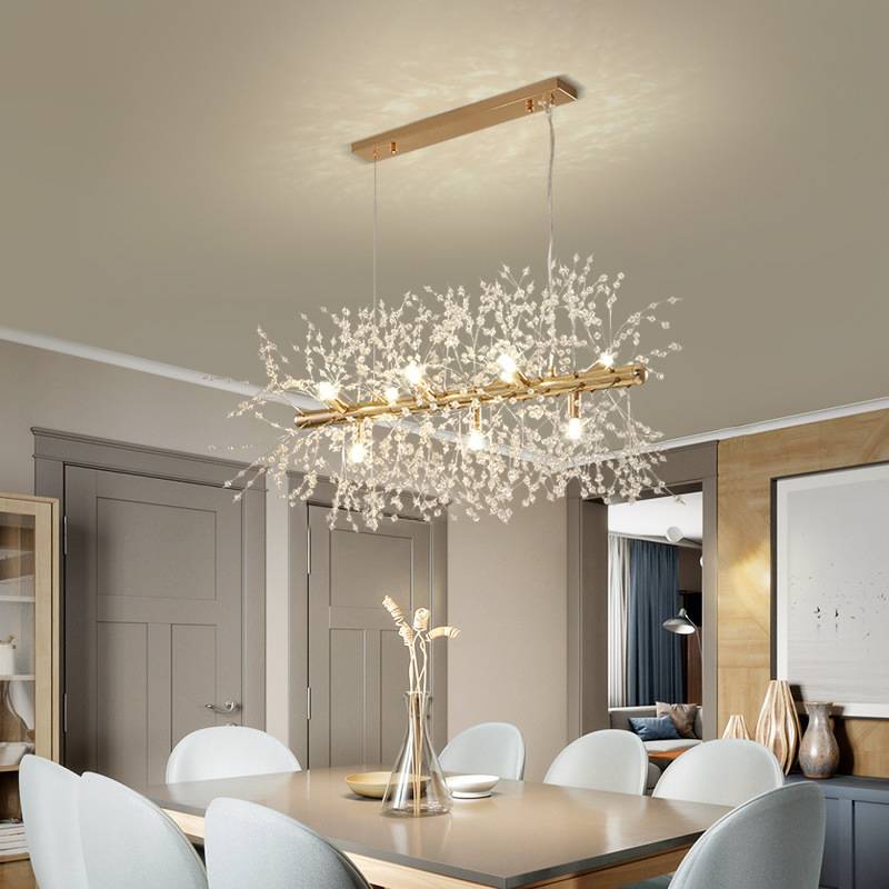 Gold Creative New Modern Deco LED Pendant Lights Bedroom Living Dining Room Salon Bar Hall Stainless Steel Crystal Lamp Lighting Chandeliers