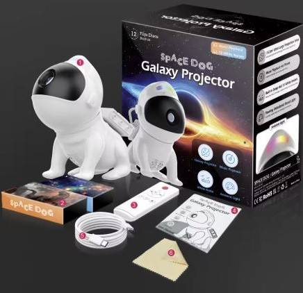Smart Space Dog LED Galaxy Star Projector Night Lamps Novelty Lightings Smart Space Dog LED Galaxy Star Projector Night Lamps Novelty Lightings