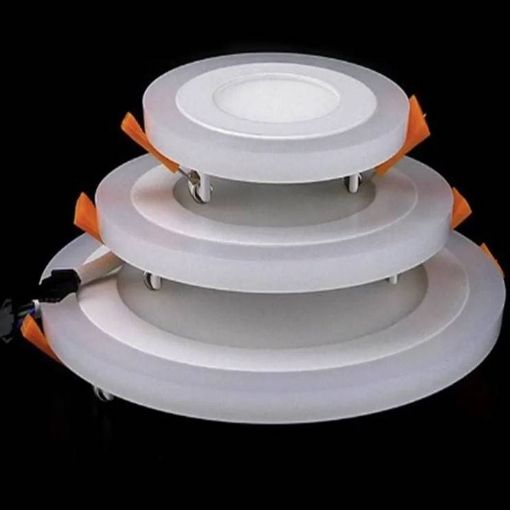 Double Color LED Panel Recessed Downlights LED Ceiling Downlights Double Color LED Panel Recessed Downlights LED Ceiling Downlights