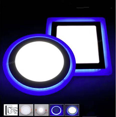 Double Color LED Panel Recessed Downlights LED Ceiling Downlights Double Color LED Panel Recessed Downlights LED Ceiling Downlights